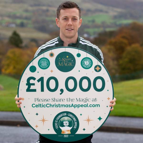 Celtic kick-off Foundation’s Christmas Appeal with donation of £10,000