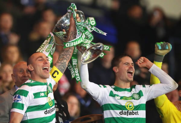 “What a legend”; Celtic icon Scott Brown pays tribute to retiring Hoops hero Mikael Lustig