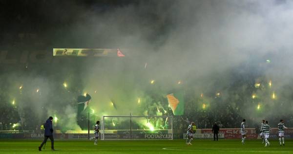 Watch Celtic fans bring pyro party to Motherwell as Fireworks Night arrives late in Lanarkshire