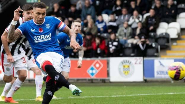 St Mirren 1-1 Rangers: VAR penalty award gives visitors point in Paisley