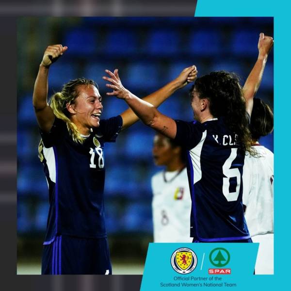 Watch Celtic captain Kelly Clark score for Scotland in 2-1 win over Venezuela