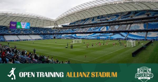 Video: Celtic open training session at Allianz Stadium in Sydney