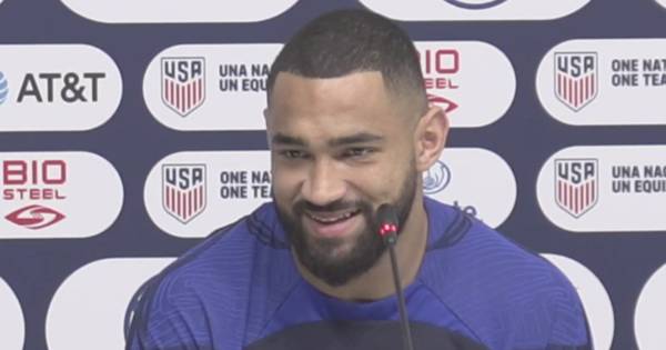 Celtic’s Cameron Carter-Vickers admits England vs USA has split family loyalties right down the middle