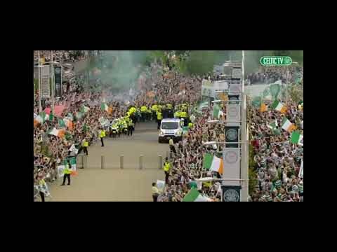 Celtic Double Treble Winner’s 2017 the Celebrations after Beating Motherwell! / the Celtic Way 💚🍀