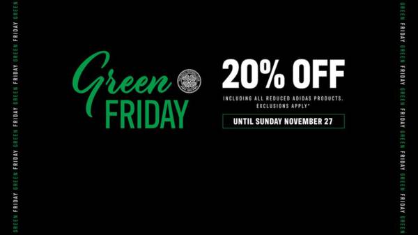 Get 20% off with the Green Friday event!