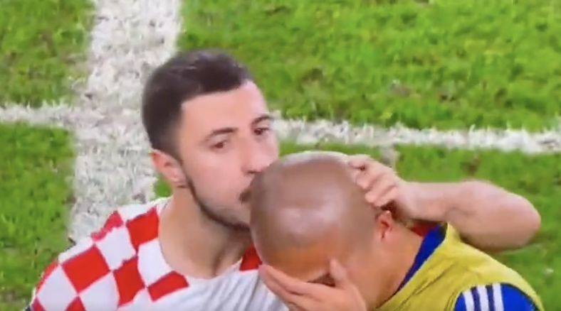 “Football is about sportsmanship and I gave him a little kiss”