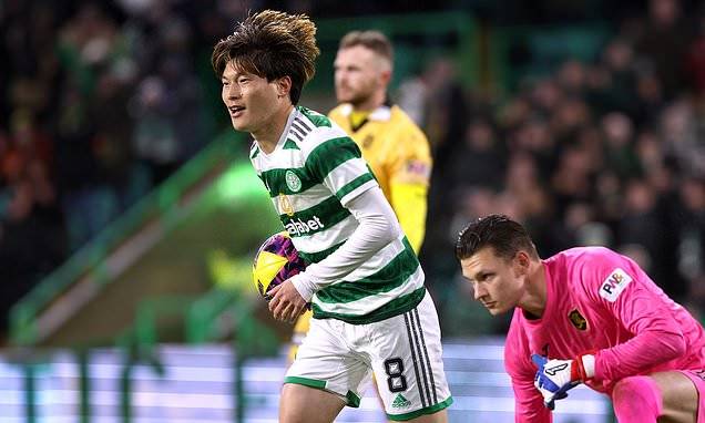 Celtic 2-1 Livingston: Ange Postecoglou’s side regain their nine point lead at the top of the SPL