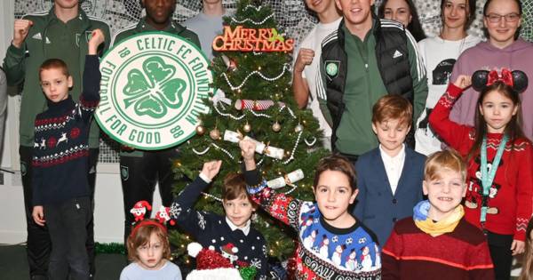 Celtic stars welcome Ukrainian families to Parkhead for special Christmas party