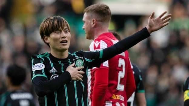 Celtic 4-1 St Johnstone: Braces for Hatate & Kyogo restore nine-point lead