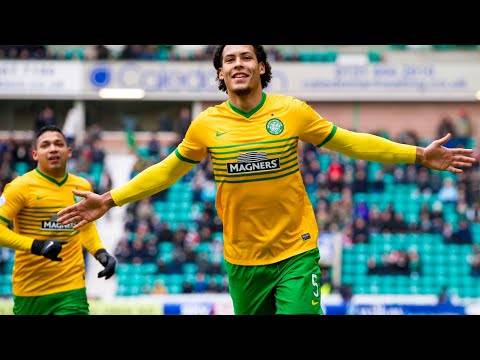 Virgil Van Dijk Scoring Against Hibs. Dutch Free Kick Magic