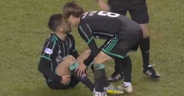 Greg Taylor Celtic injury forces him off in Hibs clash as Rangers derby nears