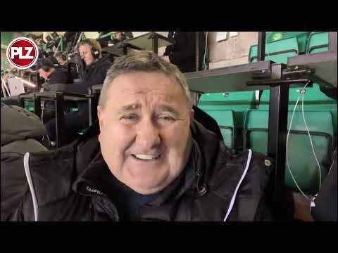 Hibs 0-2 Celtic Half Time Report with Peter Martin