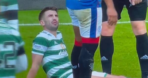 Alfredo Morelos and Greg Taylor in heated exchange as Celtic fans claim Rangers star was branded ‘fat boy’