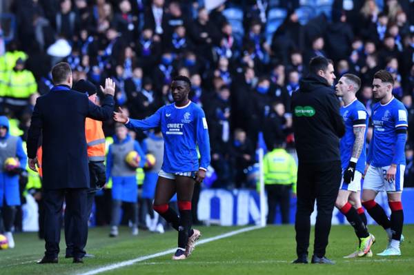 Rangers boss Michael Beale praises Celtic star for moment in first half at Ibrox