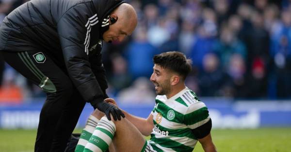 Greg Taylor OUT of Celtic’s Hampden semi-final with hamstring injury resulting in ‘few weeks’ out