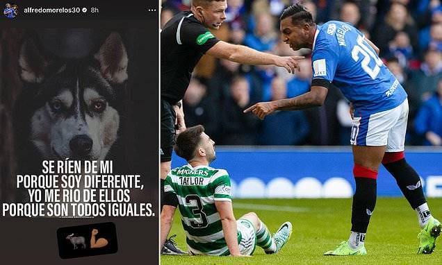 Rangers forward Alfredo Morelos has hit back at Greg Taylor after he appeared to call him a ‘fatboy’