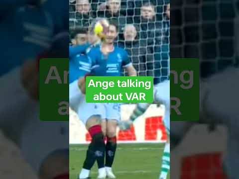 Ange Postecoglou Talking About Var #SPFL #Celticfc #Rangers