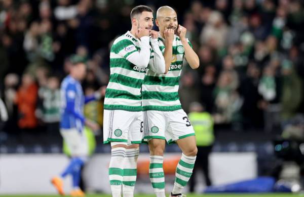 Maeda and Giakoumakis on target as Celtic reach league cup final