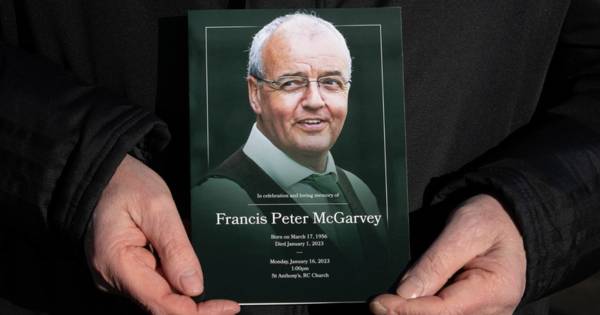 Frank McGarvey funeral sees Celtic glitterati come out in force as St Mirren and Hoops strike legend is remembered