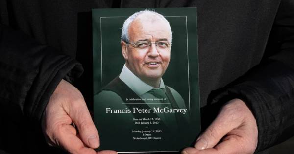 Frank McGarvey laid to rest as Celtic faces past and present honour club hero