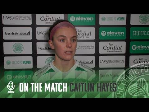 Caitlin Hayes On The Match | Celtic FC Women 0-0 Motherwell