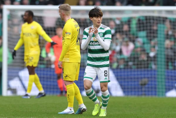 Kyogo leaves SPFL defender with ‘head spinning’ after reaching Celtic goal landmark