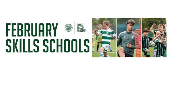 Book online now for Celtic Soccer Academy’s February Skills Schools