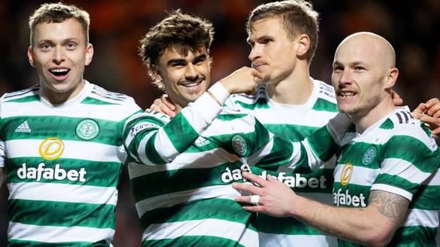 Dundee United 0-2 Celtic: Visitors break down hosts’ resistance to restore nine-point lead