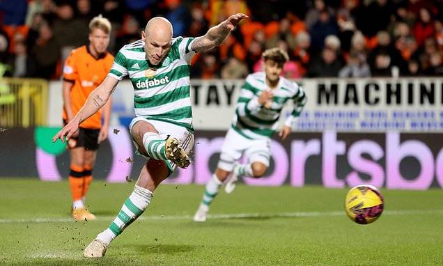 Dundee United 0-2 Celtic: Visitors extend their lead at the top of the Scottish Premiership