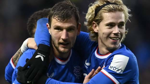 Rangers 2-1 Ross County: Deflected Barisic free-kick earns hosts narrow win