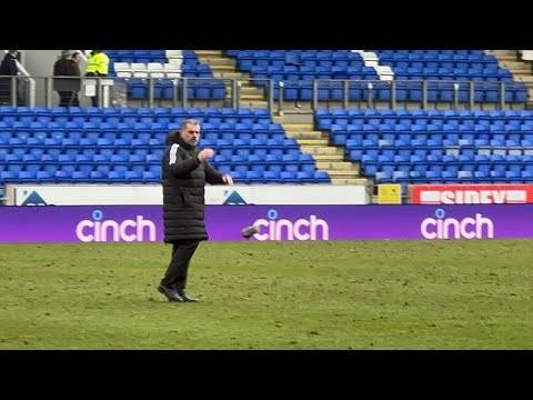 Celtic Fans Celebrating with Ange Postecoglou after Beating St Johnstone 4-1!!!