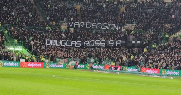 Douglas Ross targeted as Celtic fans blast Scots Tory leader with banner during Scottish Cup clash