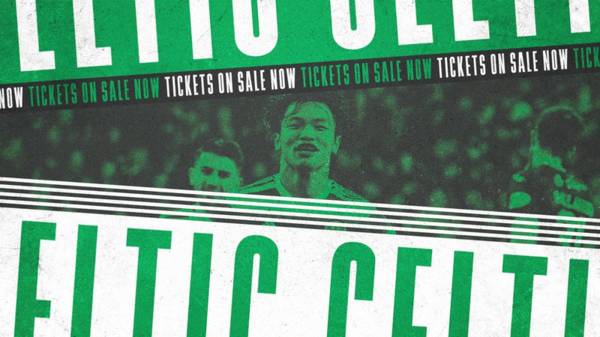 Tickets for Celtic v Hearts and Celtic v Hibernian on sale now