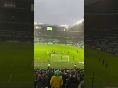 Celtic support applaud the team after Aberdeen victory