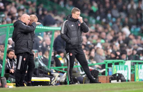 Aberdeen interim boss Barry Robson believes little to be gained by looking back at Celtic loss