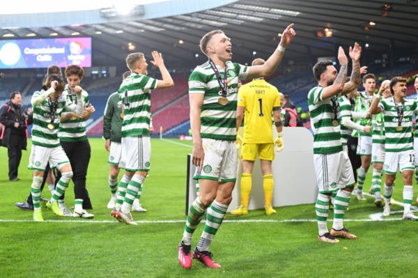 Alistair Johnston makes Celtic supporters roar with quality on-the-mic function suite address