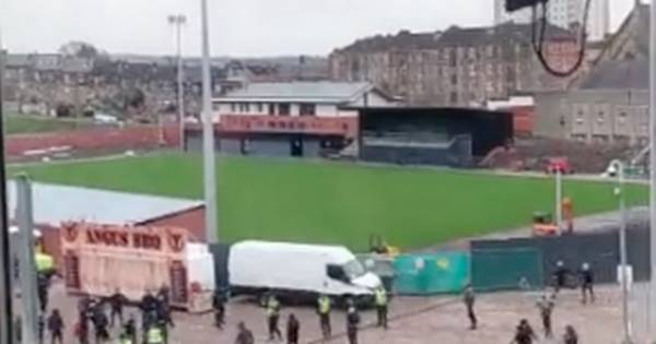 Footage emerges of Celtic and Rangers fans clashing outside of Hampden Park