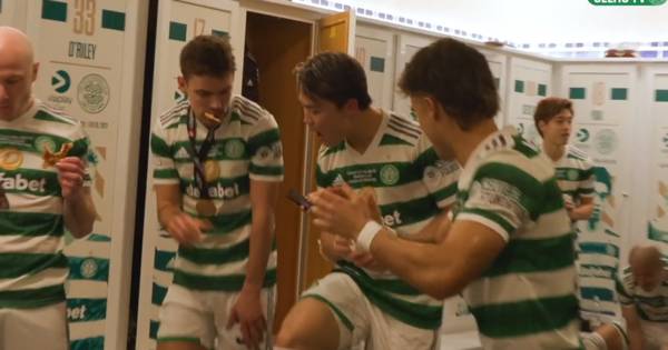 Inside Celtic dressing room celebrations after Rangers win as Oh shows off his dance moves