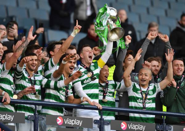 Watch: Celtic share superb footage of Hampden dressing room celebrations