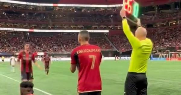 Watch incredible Giorgos Giakoumakis moment as ex Celtic star makes bittersweet Atlanta United debut