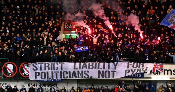 Rangers fans fire back at politicians in pyro dispute with strong ‘liability’ retort