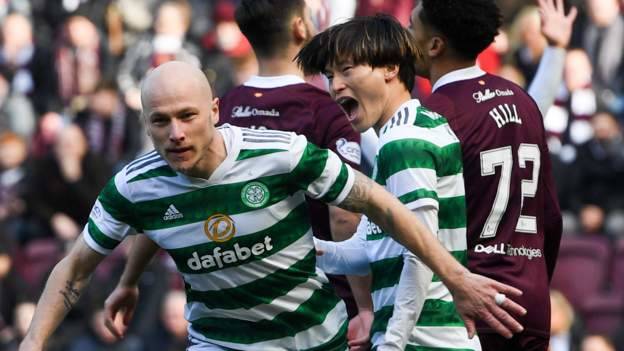 Celtic stroll past Hearts to reach Scottish Cup semi-finals