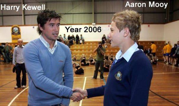 Photo of the Day: When Harry Kewell met a 15-year-old Aaron Mooy 17 years ago