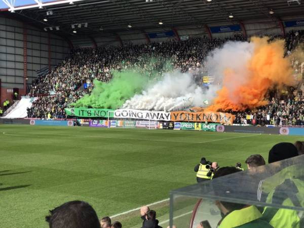 Photo: Stunning Celtic pyro display before kick-off