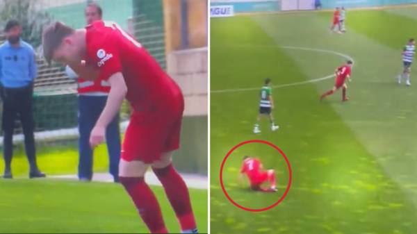 Ben Doak collapses in worrying scenes as Liverpool medics rush to treat ex-Celtic starlet