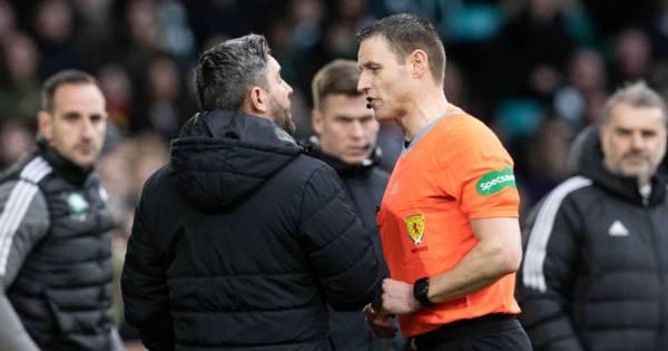 Lee Johnson angry at Elie Youan’s Hibs red card as he demands full-time referees