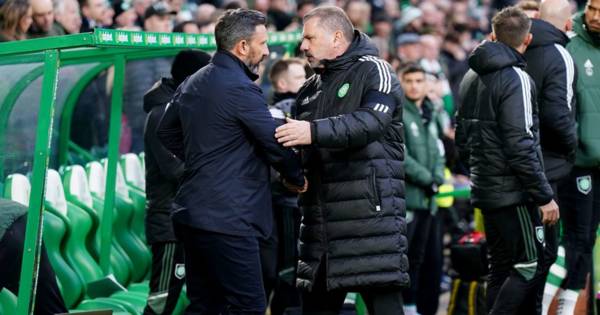 Derek McInnes namechecks ‘scoffing’ Celtic boss Ange Postecoglou as he exclaims ‘we’ve had zilch from VAR’