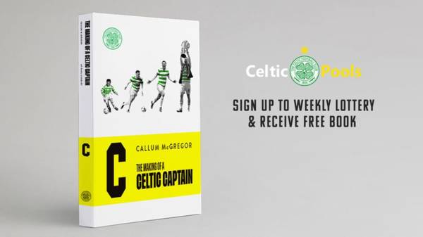 Join Celtic Pools lottery and receive free Callum McGregor book