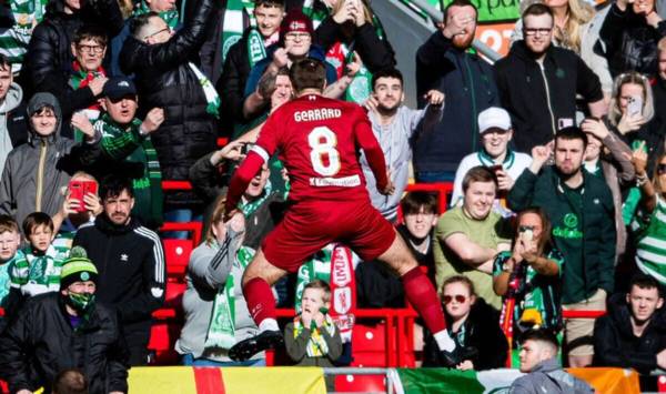 Celtic fans throw bottles at Steven Gerrard as Liverpool icon taunts them in legends match