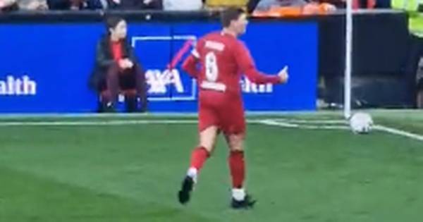 Further Steven Gerrard footage reveals ex Rangers boss gesture towards Celtic fans ‘in Liverpool end’